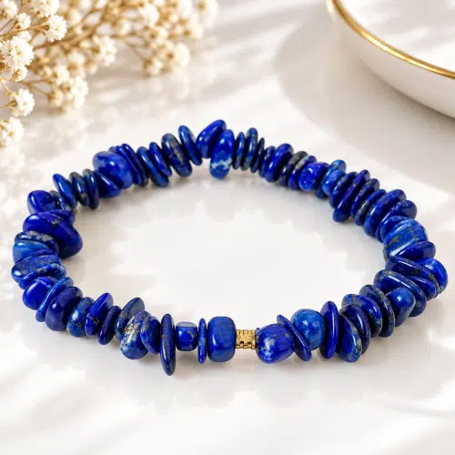 Bracelet Lapis-Lazuli & Laiton doré